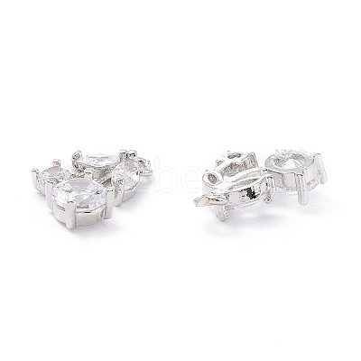 Rack Plating Brass Cubic Zirconia Charms LS-ZIRC-C026-13P-1