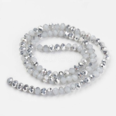 Electroplate Glass Beads Strands EGLA-A034-J4mm-M03-1