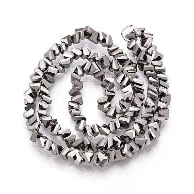 Electroplate Glass Beads Strands GLAA-N024-4mm-03-1