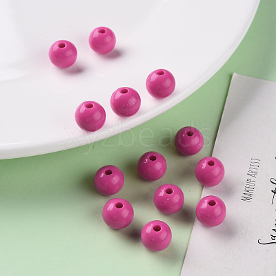 Opaque Acrylic Beads MACR-S370-C10mm-A13-1