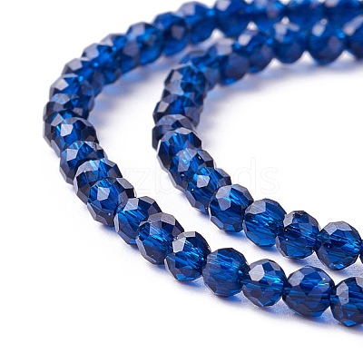 Transparent Glass Beads Strands GLAA-C019-01B-04-1