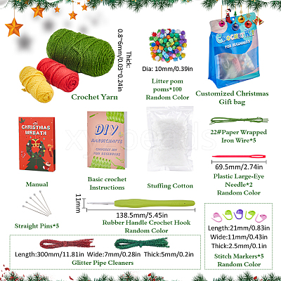 1Set Knitting Beginner Kits DIY-SC0026-86-1