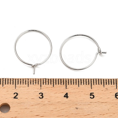 Brass Hoop Earring Findings KK-R112-038A-1