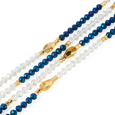 Glass Beaded Adjustable Waist Chains for Women AJEW-TA0005-78A-1