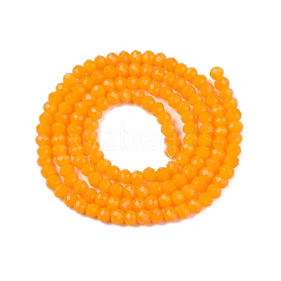 Opaque Solid Color Imitation Jade Glass Beads Strands LS-EGLA-A044-P2mm-D29-1
