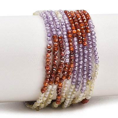 Cubic Zirconia Beads Strands ZIRC-P125-2mm-01-1