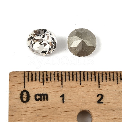 Glass Rhinestone Cabochons GLAA-A018-8mm-001-1