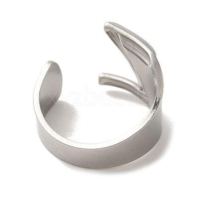 Non-Tarnish 201 Stainless Steel Finger Rings RJEW-H223-04P-Z-1