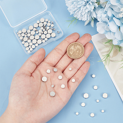 80Pcs 4 Styles Rack Plating Brass Spacer Beads KK-PH0006-86-1