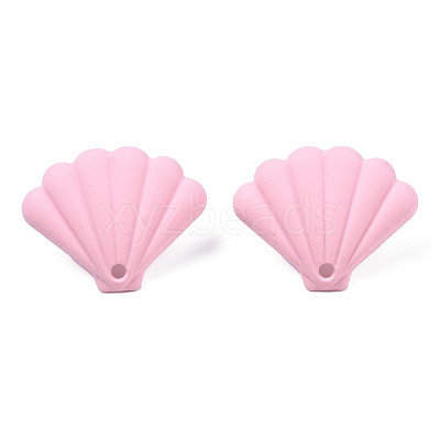 Spray Painted Iron Stud Earring Findings IFIN-N008-018C-1