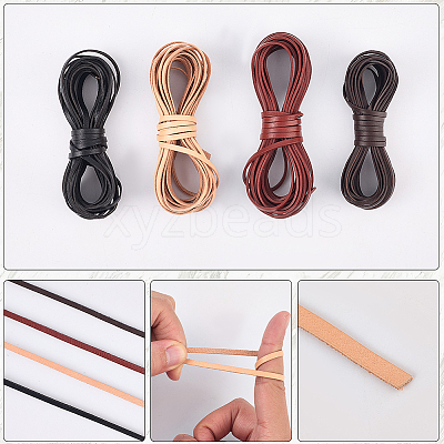 5M Cowhide Leather Cords for DIY Craft WL-GF0001-25A-03-1