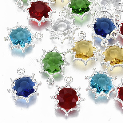 Faceted Glass Pendants GLAA-S191-002-S-NR-1