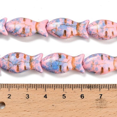 Synthetic Turquoise Beads Strands TURQ-F019-01J-1