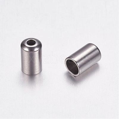 Tarnish Resistant 316 Surgical Stainless Steel Cord Ends STAS-F117-55P-3mm-1
