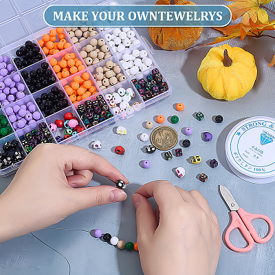 Halloween Theme DIY Bracelets Making Kits DIY-WH0750-046-1