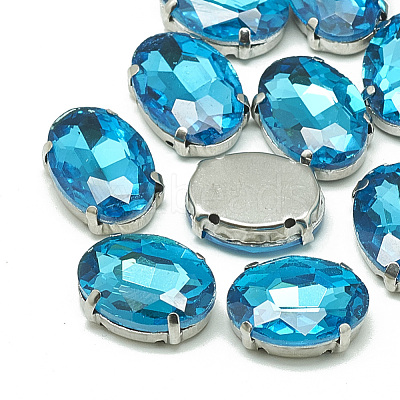 Sew on Rhinestone RGLA-T091-8x10mm-12P-1