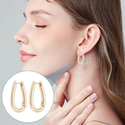 6 Pairs Alloy Hoop Earrings EJEW-UN0003-22G-1