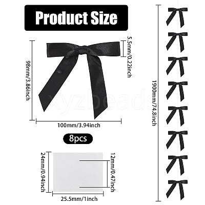 Bowknot Polyester Hanging Streamer DIY-WH0349-504B-1
