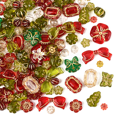 204Pcs Acrylic Beads OACR-SC0002-43-1