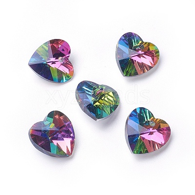 Romantic Valentines Ideas Glass Charms X-G030V14mm-27-1