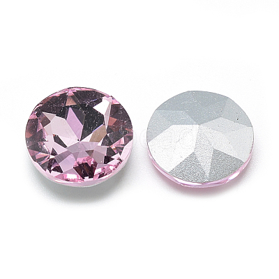 Pointed Back Glass Rhinestone Cabochons RGLA-T029-8mm-03-1
