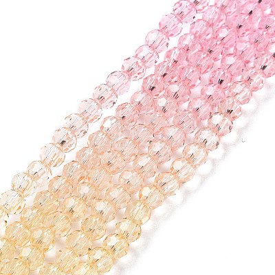 Transparent Glass Beads Strands GLAA-E036-07B-1