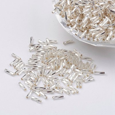 Glass Twisted Bugle Beads X-SEED-E002-9mm-821#-1