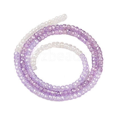 Transparent Gradient Color Cubic Zirconia Strand ZIRC-NH0002-01D-1