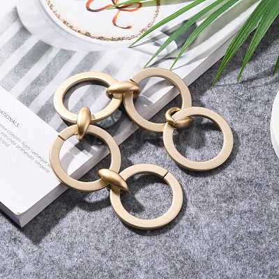 Handmade Spray Painted CCB Plastic Link Chains AJEW-JB00830-03-1