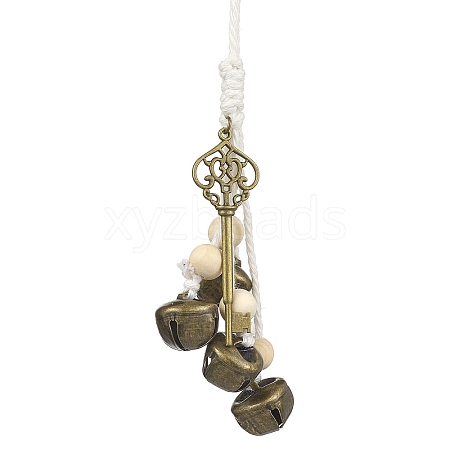 Iron Bell Pendant Decorations HJEW-JM02171-01-1