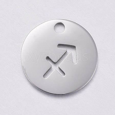 Non-Tarnish 304 Stainless Steel Charms STAS-F246-01E-1