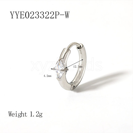 Elegant Stainless Steel Hoop Earrings QA3505-9-1