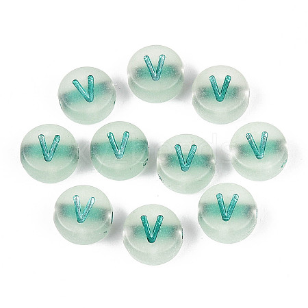 Luminous Frosted Acrylic Beads FACR-T008-02V-1