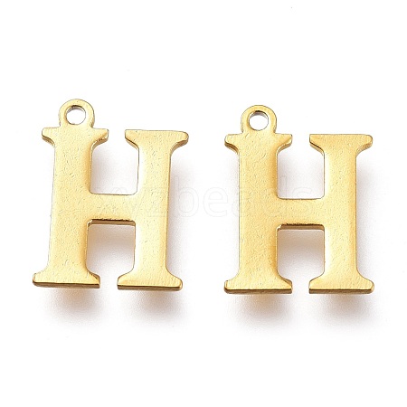 PVD Vacuum Plating  304 Stainless Steel Charms STAS-H112-H-G-1