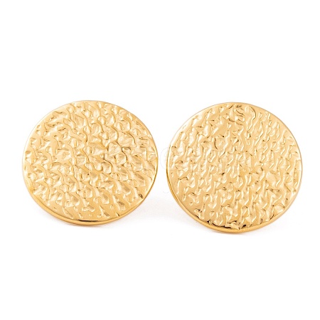 Ion Plating(IP) 304 Stainless Steel Stud Earrings for Women EJEW-L272-029G-01-1