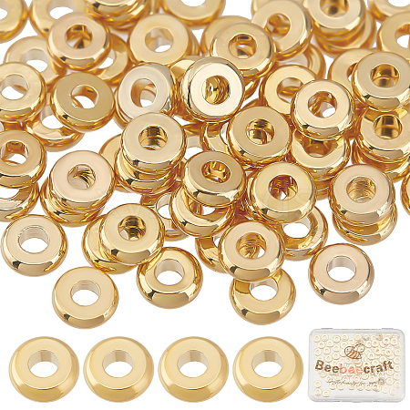 Beebeecraft Brass Spacer Beads KK-BBC0002-67-1