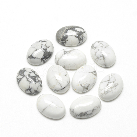 Natural Howlite Cabochons X-G-R415-13x18-29-1