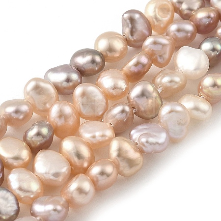 Natural Cultured Freshwater Pearl Beads Strands PEAR-A006-02F-1