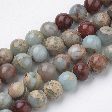 Natural Aqua Terra Jasper Strands X-G-S150-50-6mm-1