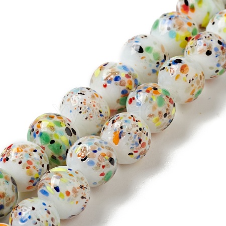 Handmade Lampwork Beads Strand LAMP-C008-02B-1