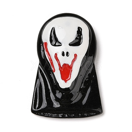 Ghost Mask Halloween Opaque Resin Decoden Cabochons RESI-R446-02C-1