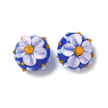 Handmade Lampwork Enamel Beads LAMP-Z020-05E-1