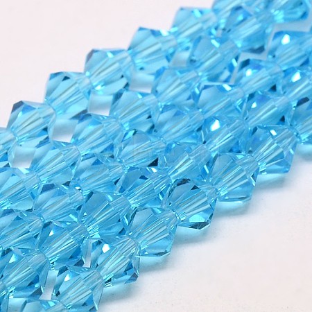Transparent Glass Beads Strands EGLA-A039-T4mm-D19-1