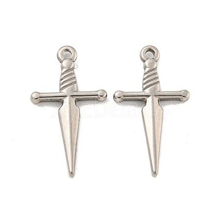 Non-Tarnish 304 Stainless Steel Pendants X-STAS-O004-06A-P-1