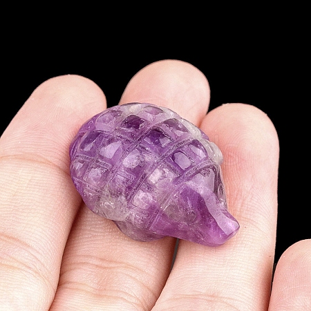 Natural Amethyst Carved Pangolin Figurines PW-WGB5516-10-1