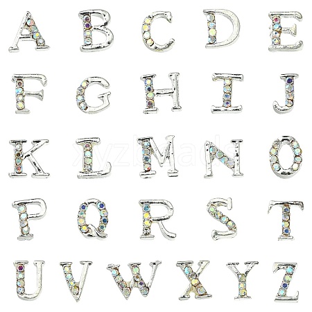 26 Letter Alloy Cabochons MRMJ-R129-97D-1