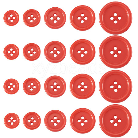 4-Hole Resin Buttons BUTT-TADJ0001-03F-1