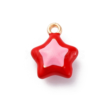 Alloy Enamel Charms ENAM-E362-08C-1