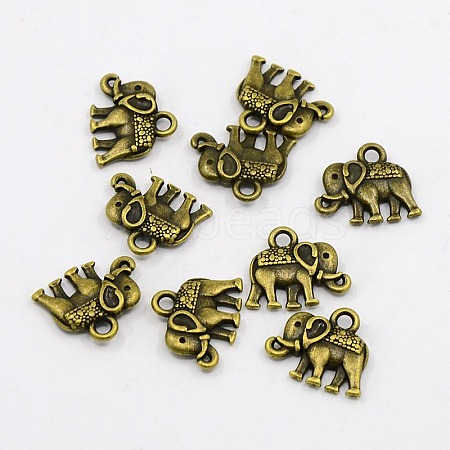 Tibetan Style Alloy Charms PALLOY-P220-01AB-NR-1