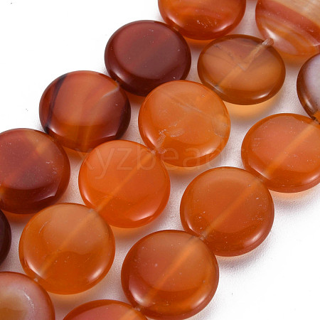 Natural Red Agate Beads Strands G-S359-348-1